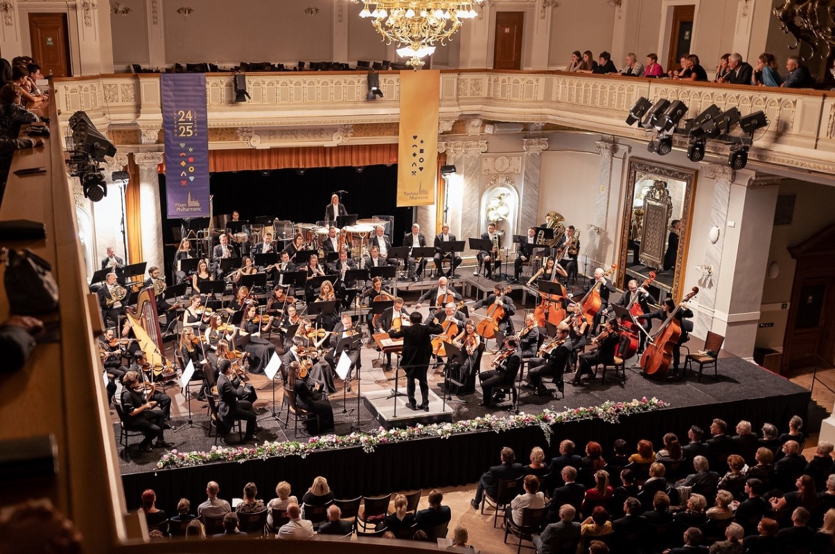 Zahajovací koncert Filharmonie Plzeň, 10. října 2024 (zdroj Filharmonie Plzeň, foto Jan Kantor)