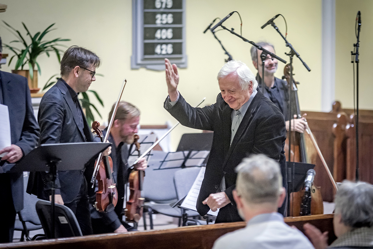 MelodramFest: Světové premiéry k Roku české hudby, 30. listopadu 2024, Modlitebna ČCE, Korunní ulice, Praha – autor Ivan Kurz a Zemlinského kvarteto (foto Martin Myslivec)