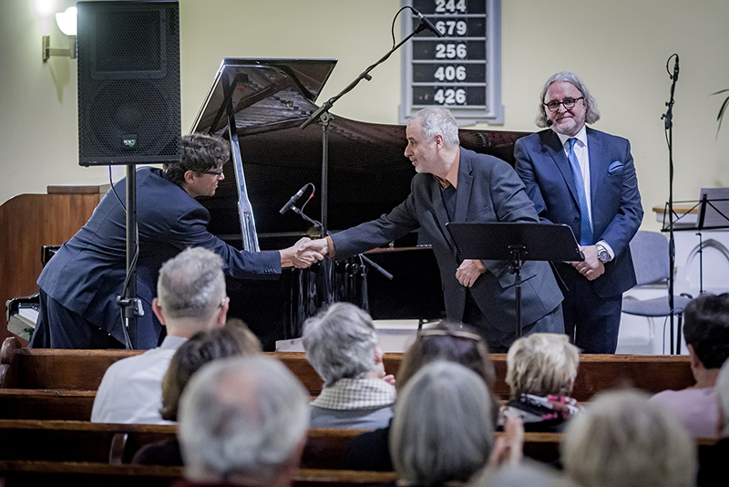 MelodramFest: Světové premiéry k Roku české hudby, 30. listopadu 2024, Modlitebna ČCE, Korunní ulice, Praha – Miroslav Sekera, autor Pavel Trojan, Jan Krafka (foto Martin Myslivec)