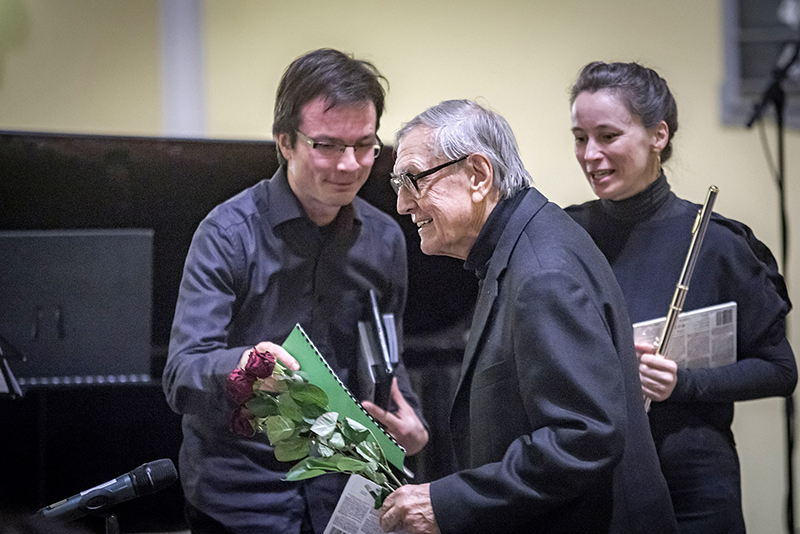 MelodramFest: Světové premiéry k Roku české hudby, 30. listopadu 2024, Modlitebna ČCE, Korunní ulice, Praha – autor Jiří Teml a Duo du Rêve (foto Martin Myslivec)