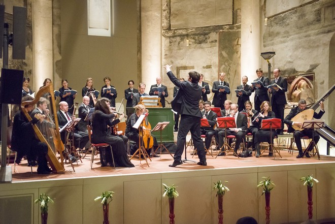 Mariánské nešpory - Collegium 1704, Collegium Vocale 1704, Václav Luks - kostel sv. Anny – Pražská křižovatka Praha 2015 (foto © Collegium 1704 / Petra Hajská)