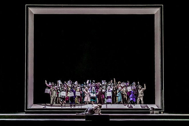 P.Hindemith: Mathis der Maler - Markus Marquardt (Mathis), Sächsischer Staatsopernchor - Semperoper Dresden 2016 (foto Jochen Quast)