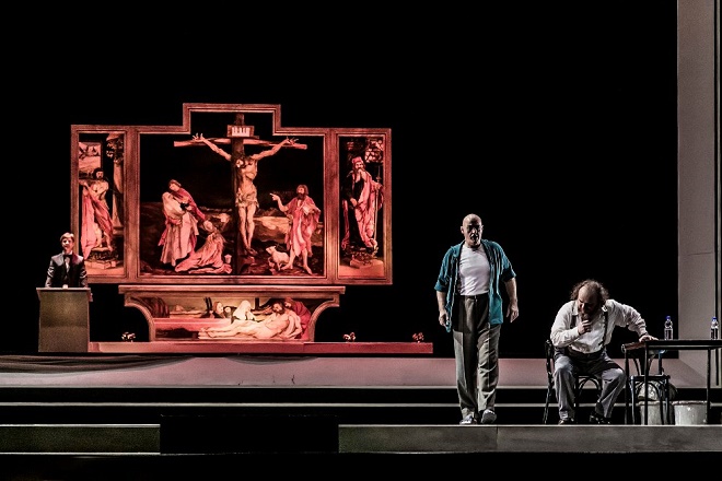 P.Hindemith: Mathis der Maler - John Daszak (Albrecht von Brandenburg), Markus Marquardt (Mathis) - Semperoper Dresden 2016 (foto Jochen Quast)