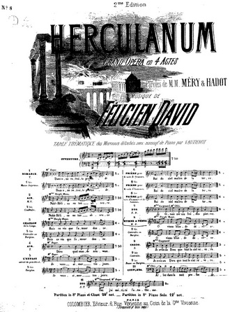 Félicien David: Herculanum (foto imslp.org)