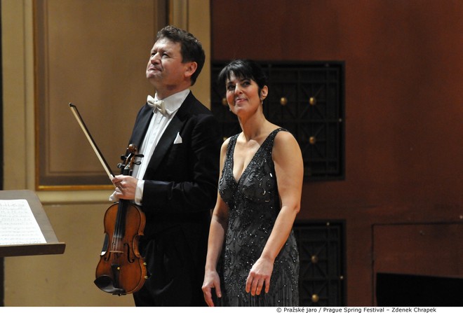 Pražské jaro 2016 - Ivan Ženatý (housle), Sandra Shapiro (klavír) - Rudolfinum Dvořákova síň Praha 2016 (foto © Pražské jaro – Zdeněk Chrapek)