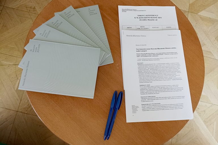 Tisková konference k programu 78. koncertní sezony Moravské filharmonie Olomouc (zdroj Moravská filharmonie Olomouc)
