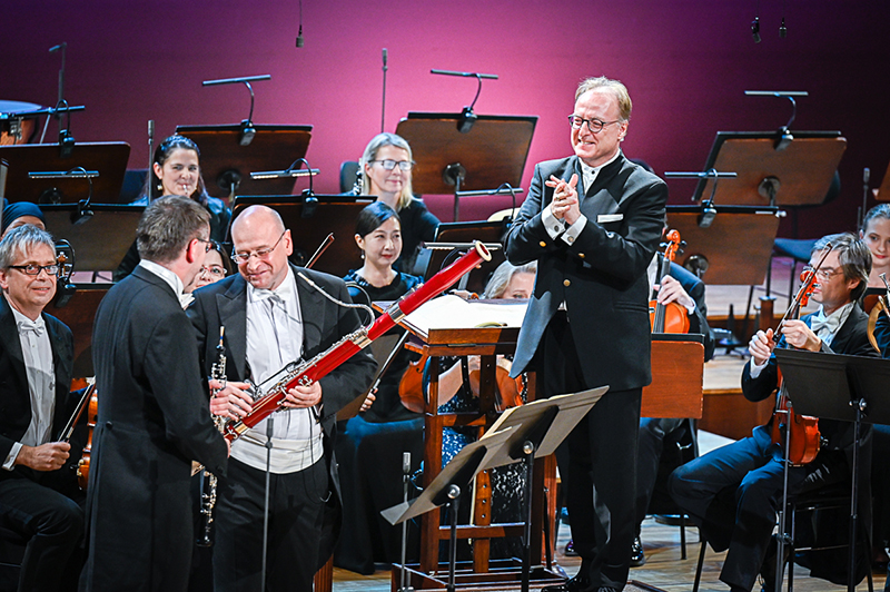 A2 Schubert. Mozart. Dvořák. Voříšek 1. října 2023, Rudolfinum Praha – Jan Souček, Tomáš Františ, Christoph-Mathias Mueller a PKF – Prague Philharmonia (foto Ivan Malý)