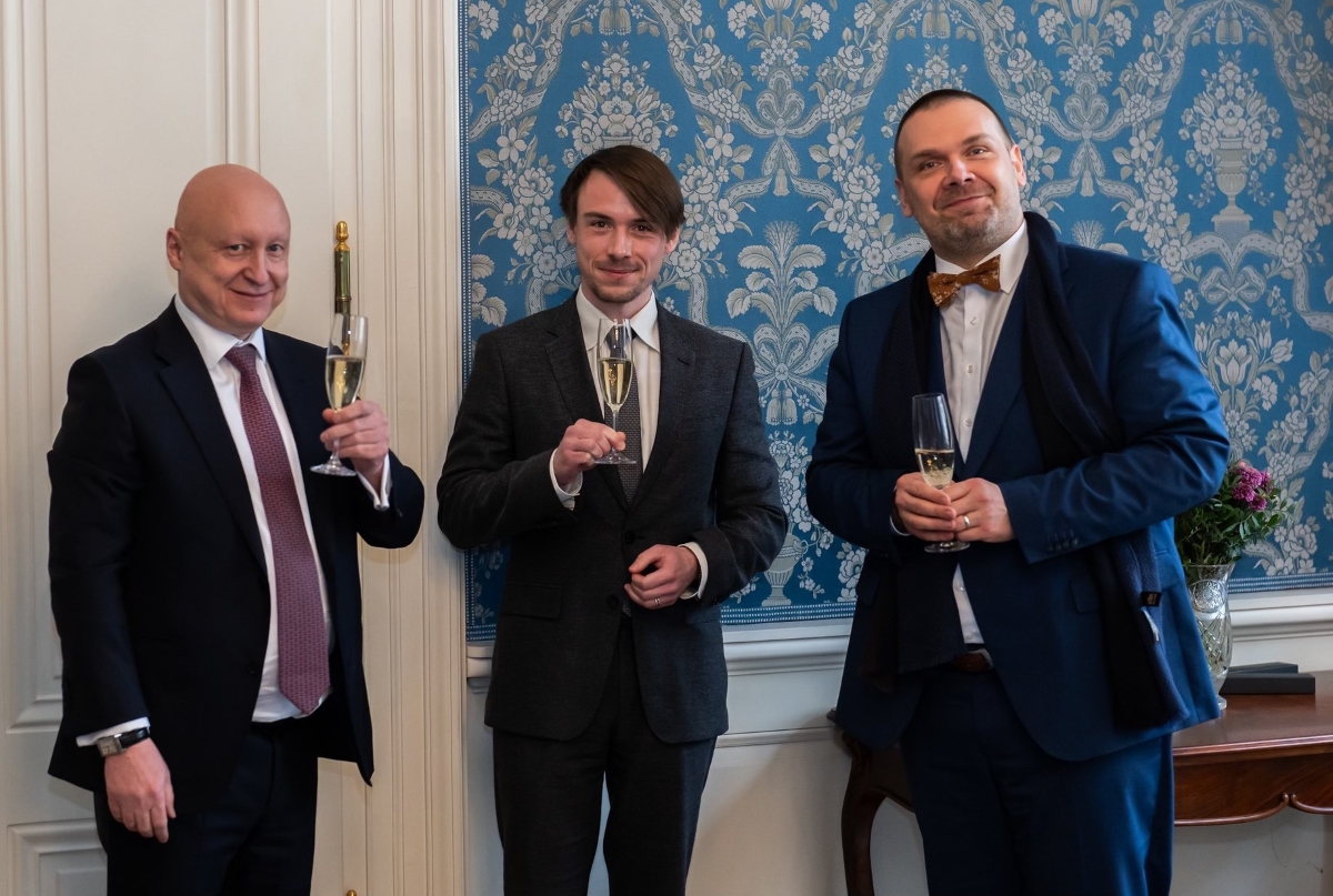 Daniel Beneš, Pavel Trojan ml., Martin Baxa, 30. ledna 2024 (zdroj Pavel Trojan ml.)