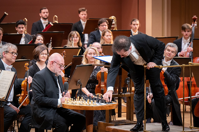 Prague Philharmonia: Mozart. Penderecki. Gluck. Martinů, 19. ledna 2025, Rudolfinum, Dvořákova síň – Jean-François Ehrlich a Łukasz Borowicz (foto Ivan Malý)