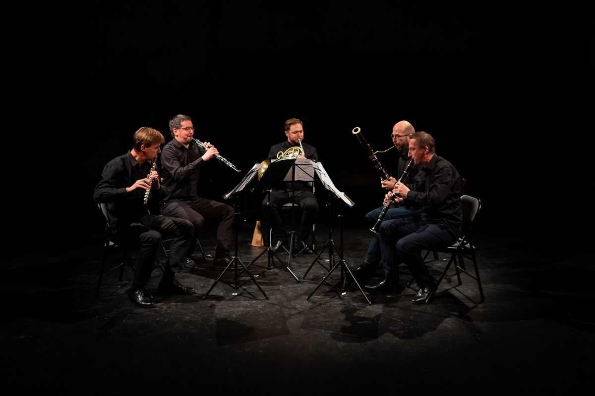 Česká hudební expozice 20. století: Viktor Kalabis a Jan Kapr, 19. října 2021: PKF — Prague Philharmonia, Prague Philharmonia Wind Quintet (zdroj PKF — Prague Philharmonia)