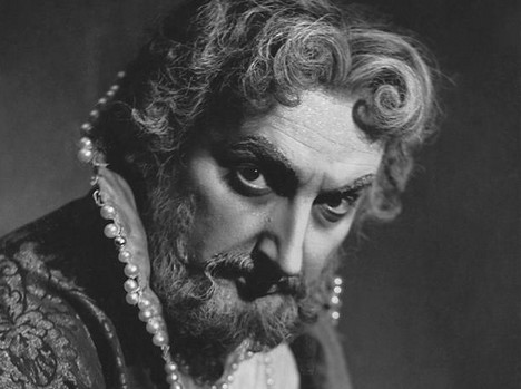 M. P. Musorgskij: Boris Godunov - Rudolf Asmus (Boris Godunov) - ND Praha 1954 (foto Jaromír Svoboda)