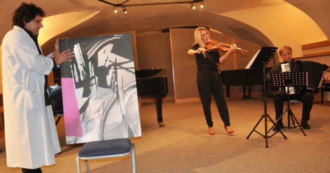Mezinárodní festival koncertního melodramu 2015 - Miroslav Dvořák, Jitka Hosprová a Ladislav Horák (foto Eva Hubatová)