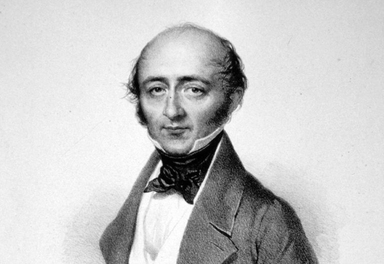 Franz Xaver Wolfgang Mozart, portrét z roku 1844 (litografie Josef Kriehuber)
