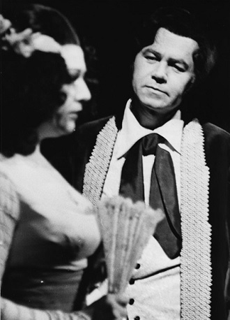 J.Boháč: Goya - Čeněk Mlčák (Goya,malíř), Eva Kinclová (Cayetana z Alby) - SD Ostrava 1978 (foto Vladimír Dvořák)
