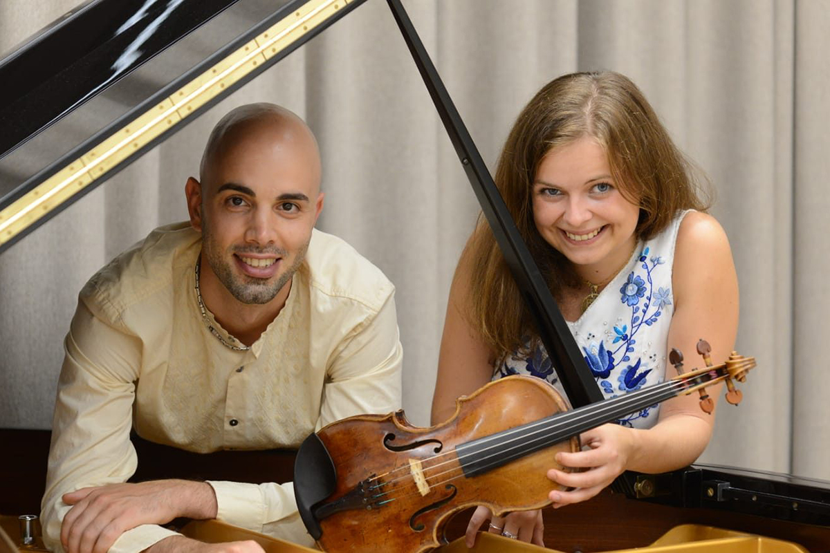 Tommaso Carlini a Marie Hasoňová (zdroj Svatováclavský hudební festival)