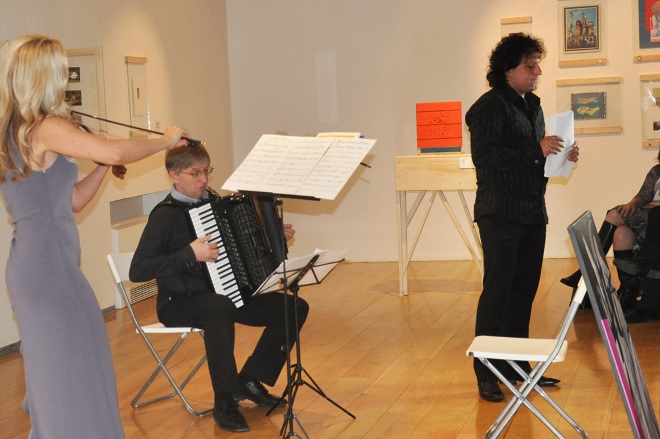 Procházky uměním - Jitka Hosprová, Ladislav Horák, Miroslav Dvořák - Praha 12.4.2016 (foto Eva Hubatová)