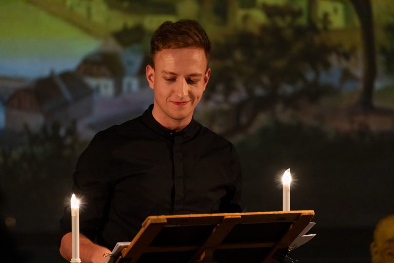 Festival Baroko – František Max Kníže: Písně pro jeden hlas při kytaře, 5. června 2024, Vlastivědné muzeum v Olomouci – Ondřej Benek (foto Michal Málek)