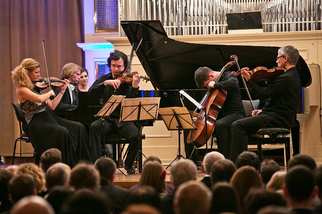 Galakoncert Concentus Moraviae - Pavel Haas Quartet & Ivo Kahánek (foto © Concentus Moraviae / Jiří Sláma)