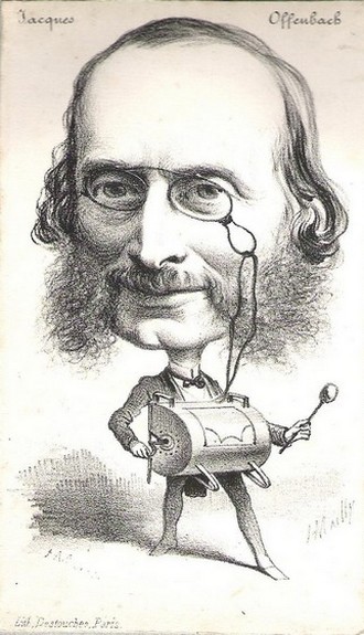 Jacques Offenbach - karikatura (foto archiv)