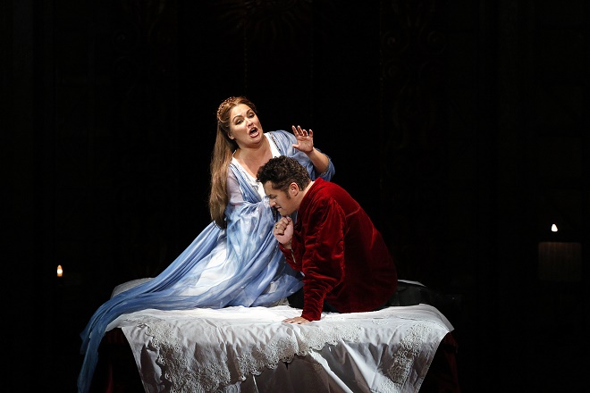 R. Wagner: Lohengrin - Anna Netrebko (Elsa von Brabant), Piotr Beczala (Lohengrin) - Semperoper Dresden 2016 (foto © Daniel Koch)