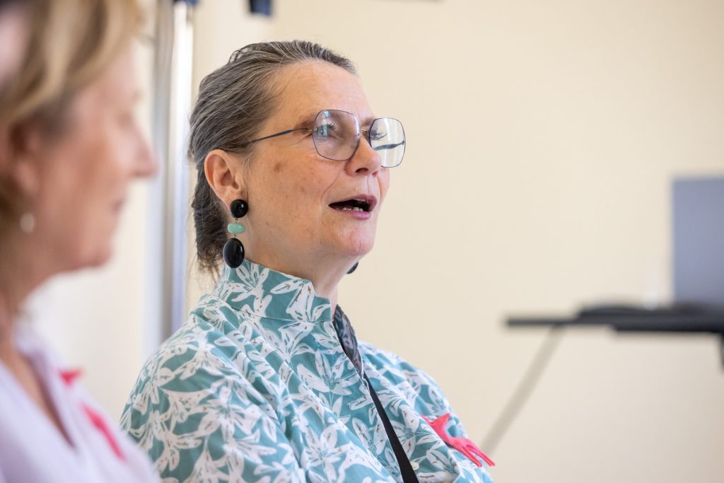 Marie Kinski na zahajovací tiskové konferenci (foto Miloš Neuman)