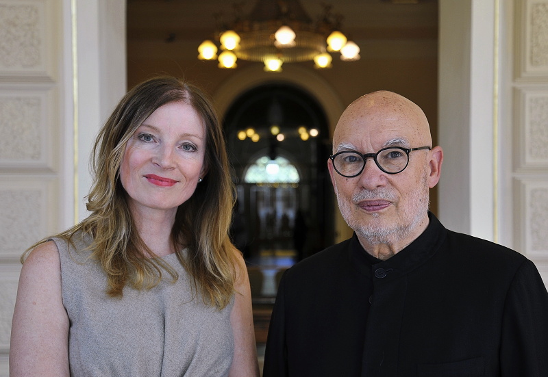 Marie Kučerová a Dennis Russell Davies (foto Igor Zehl)