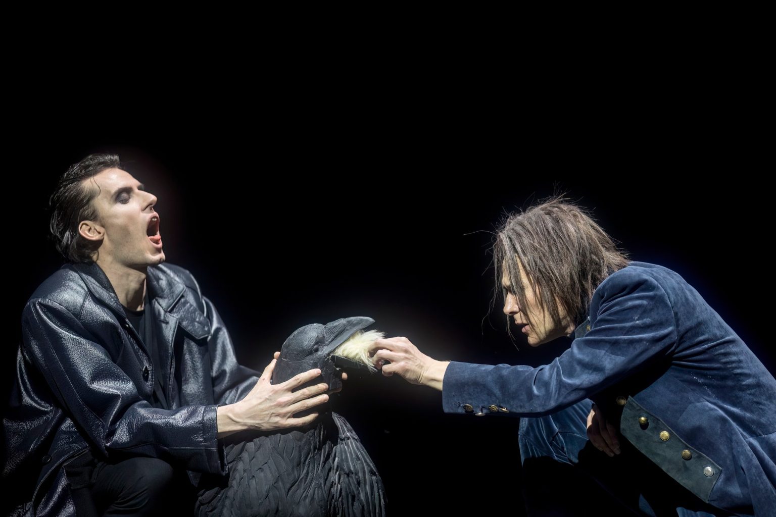 Miřenka Čechová, Petr Boháč, Jan Kučera: Baron Prášil, Laterna magika, Stavovské divadlo, Praha – Lukas Blaha Bliss a Radim Vizváry (foto Vojtěch Brtnický)