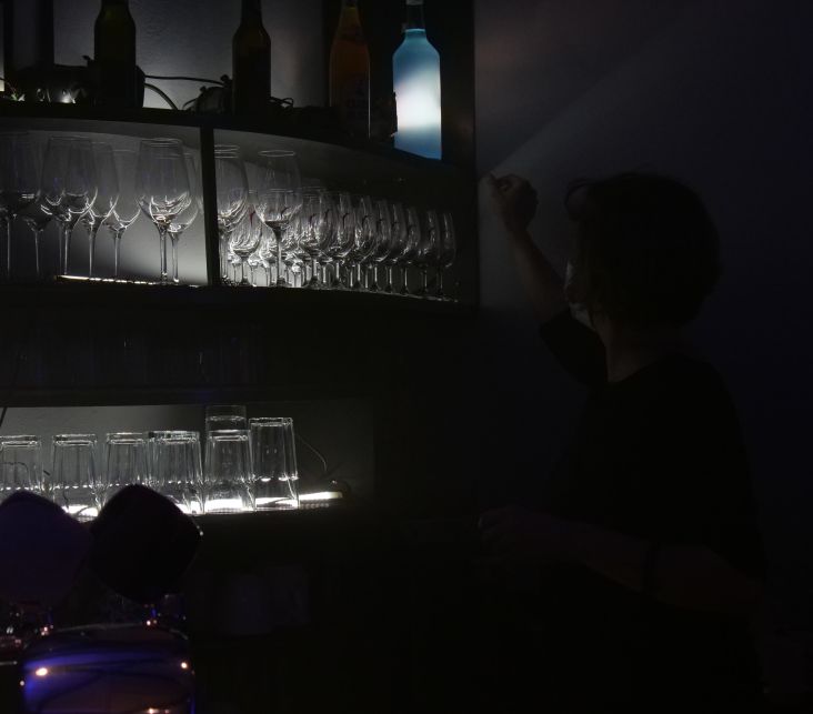 Noc divadel v prázdném divadle Ponec 2020 (foto Kateřina Kaclíková)