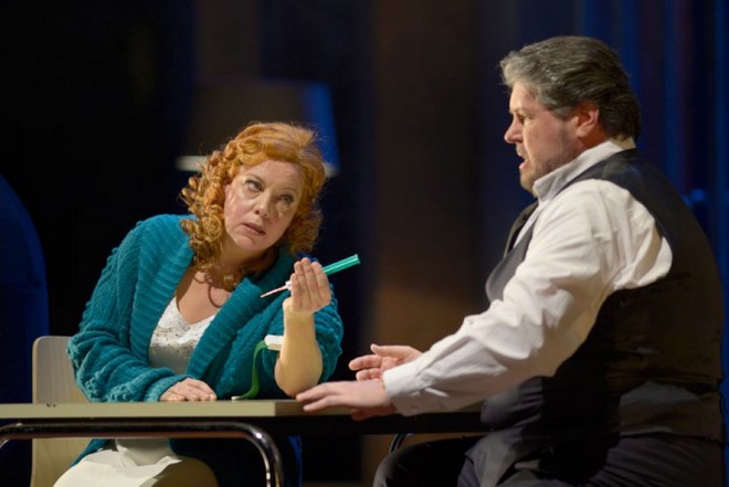 Richard Wagner: Tristan und Isolda - Nina Stemme (Isolde) a Stephen Gould (Tristan) - Deutsche Oper Berlin (foto Bettina Stöss)
