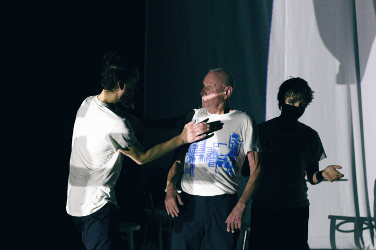 Tereza a Lukáš Lepoldovi: Vladimír – Michael Samuel Blaško, Vladimír Kloubek a Theodor Lepold (foto Ondřej Sojka)