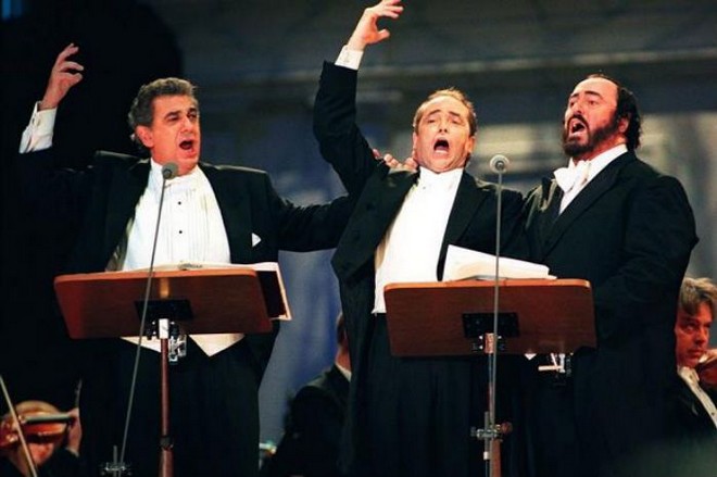 The Three Tenors: Plácido Domingo, José Carreras, Luciano Pavarotti (zdroj cmuse.org)