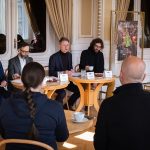 Tisková konference Národního divadla Brno – představení nové sezóny 2023/2024: Karel Littera, Jiří Heřman, Martin Glaser, Milan Šotek (foto Barbora Bachanová)