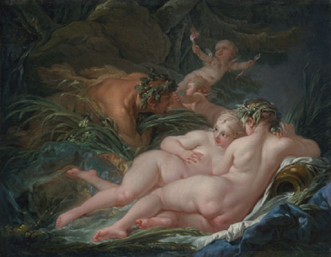 F.Boucher: Pan a Syrinx (foto archiv The National Gallery)