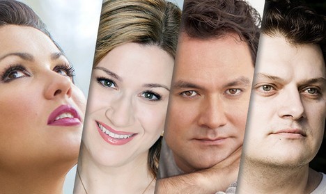 Anna Netrebko, Ekatěrina Gubanova, Aleksandrs Antonenko a Ildar Abdrazakov