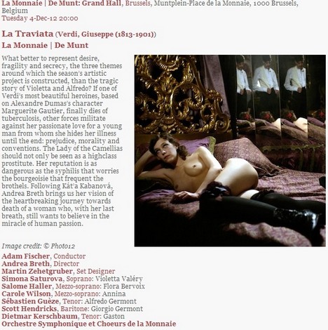 Traviata - Brusel - předprodej