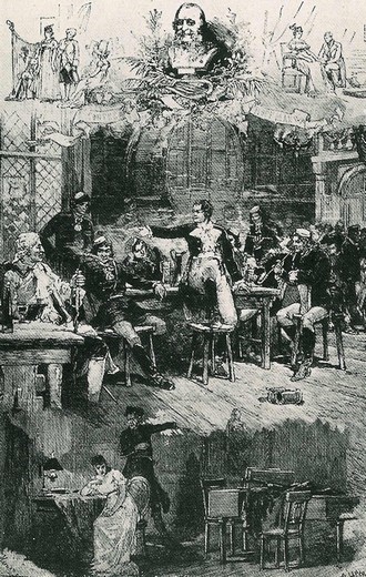 scéna z premiéry Les Contes d'Hoffmann (zdroj en.wikipedia.org)
