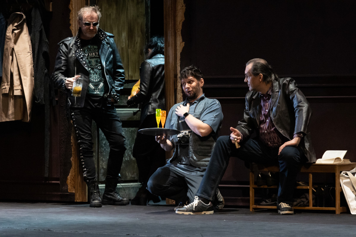 F. Schreker: Vzdálený zvuk - : Karel Pěnkava, Jiří Rajniš a Ivo Hrachovec - Státní opera Praha 2022 (foto Zděnek Sokol)