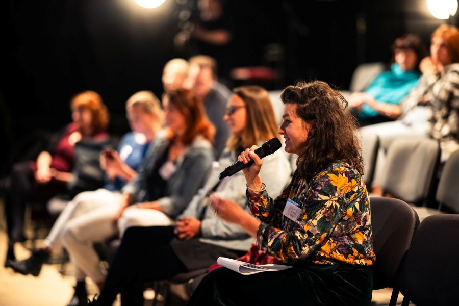 Markéta Málková na konferenci Vize tance Umění ve zdraví (foto archiv Vize tance)