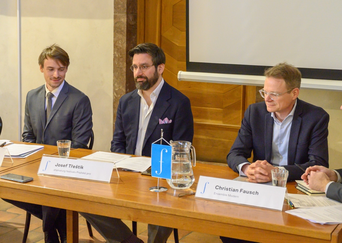 Pavel Trojan, Josef Třeštík, Christian Fausch (zdroj Pražské jaro, foto Michal Vencl)