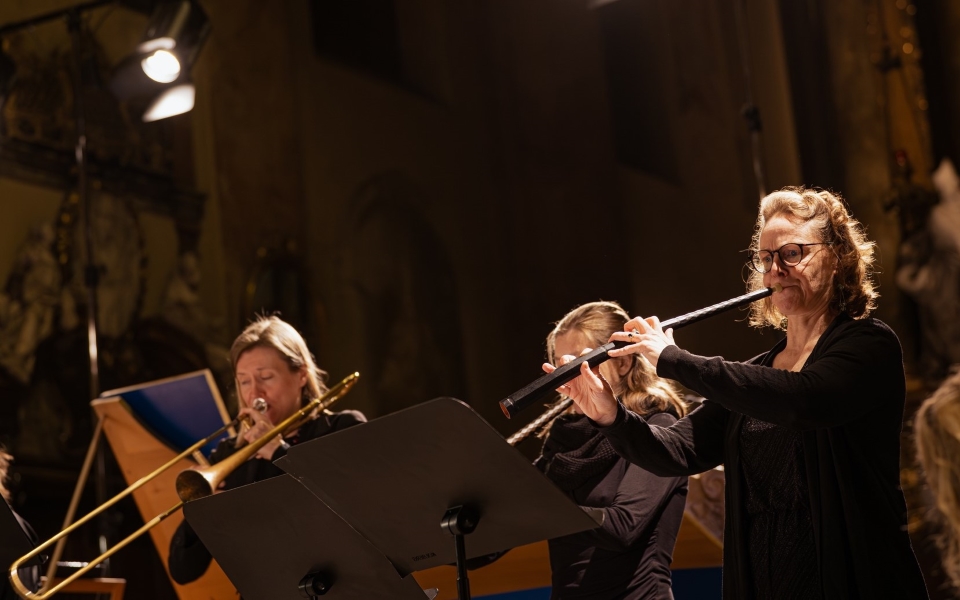 Marc´Antonio Ziani: La Morte vinta sul Calvario. Oratorio-Cantata al SS. Sepolcro – Les Traversées Baroques, Judith Pacquier, 15. dubna 2025, Minoritský kostel sv. Janů, Brno (zdroj Filharmonie Brno, foto Jakub Joch)