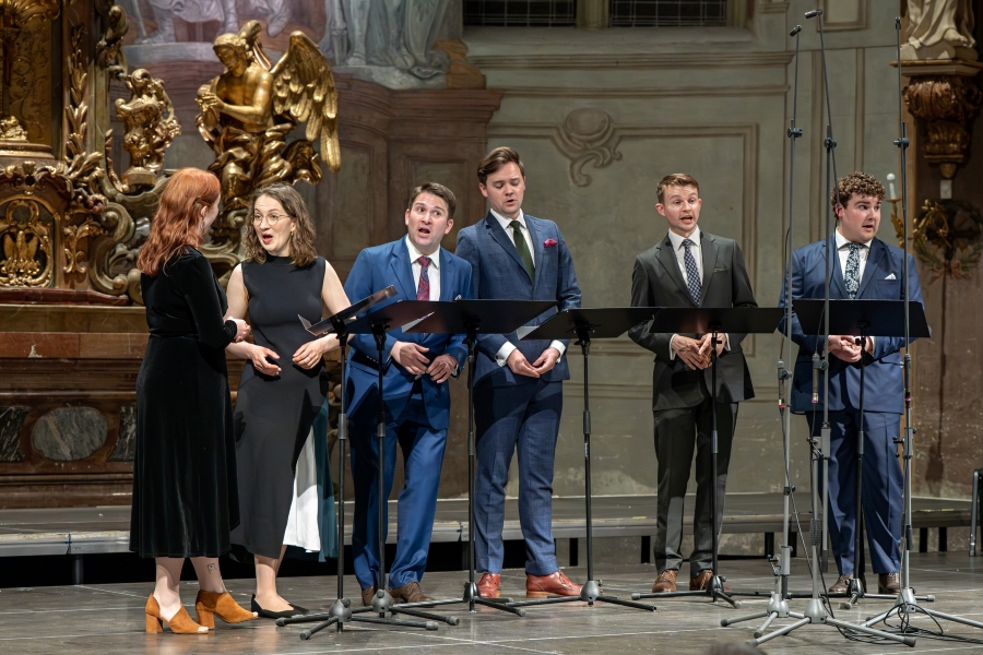 VOCES8 – Umění exprese: Hudba renesance, 29. dubna 2025, Kostel sv. Šimona a Judy, Praha (zdroj Symfonický orchestr hl. m. Prahy FOK, foto Petr Dyrc)
