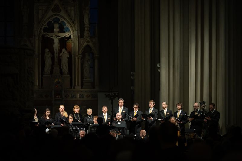 Velikonoční festival duchovní hudby, zahajovací koncert 32. ročníku – Pärt: Janovy pašije,
neděle 13. dubna 2025, kostel sv. Jakuba, Jakubské náměstí, Brno – Martinů Voices (foto Jakub Joch)