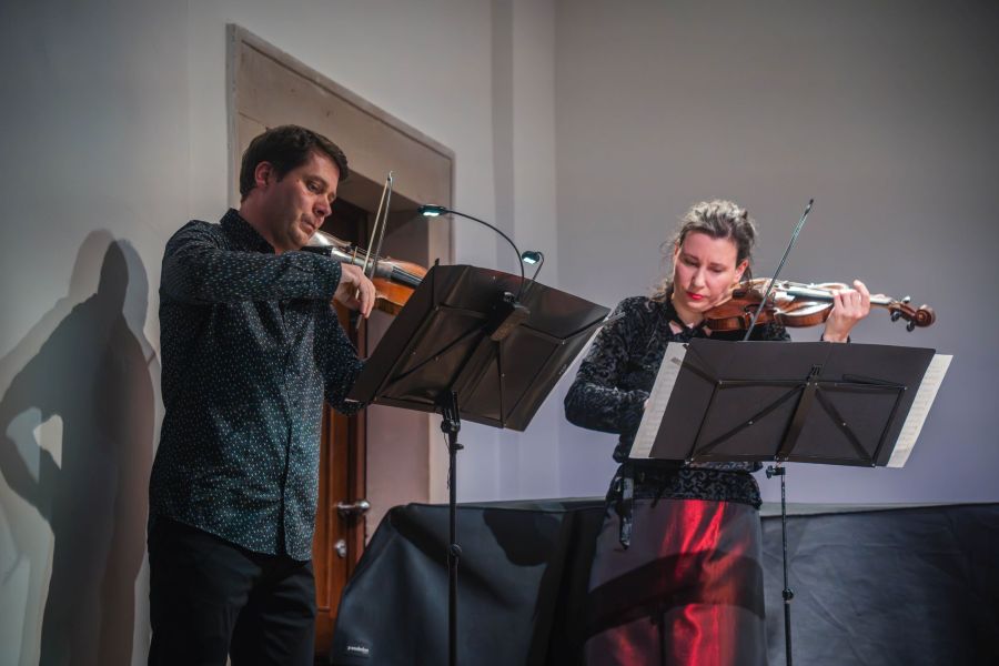 Musica Florea v programu Hudební impovizování 17. století (3. 3. 2025 Atrium Žižkov, foto Adam Rojko)