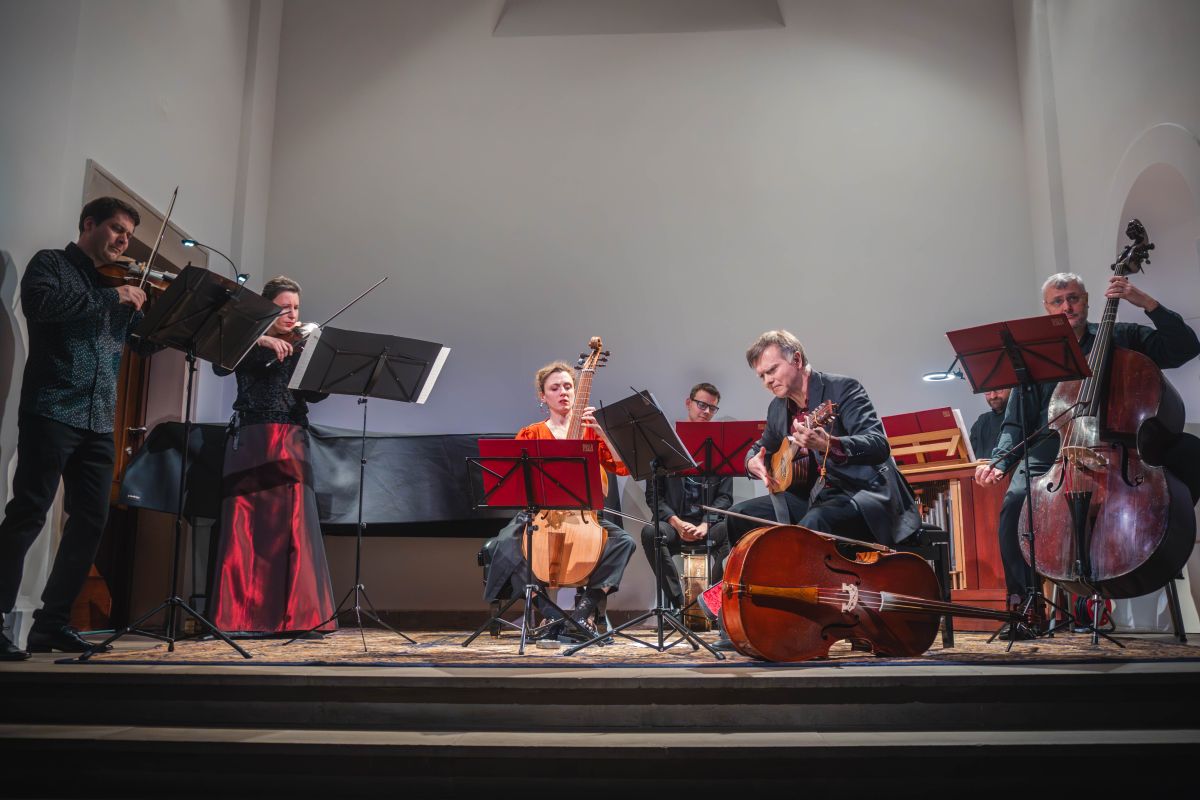 Musica Florea v programu Hudební impovizování 17. století (3. 3. 2025 Atrium Žižkov, foto Adam Rojko)