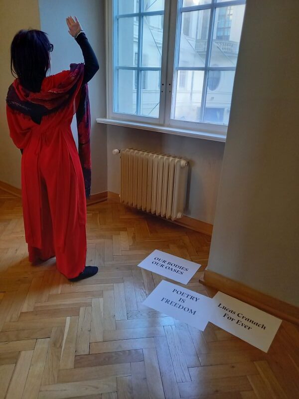 Tanec v galerii – A Fancy (Šternberský palác, foto L. Kocourková)