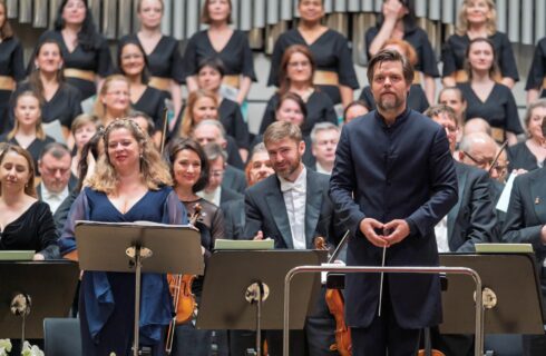 Marie Perbost, Juraj Valčucha, Slovenská filharmonie, 2. května 2025, Bratislava (zdroj Slovenská filharmonie)