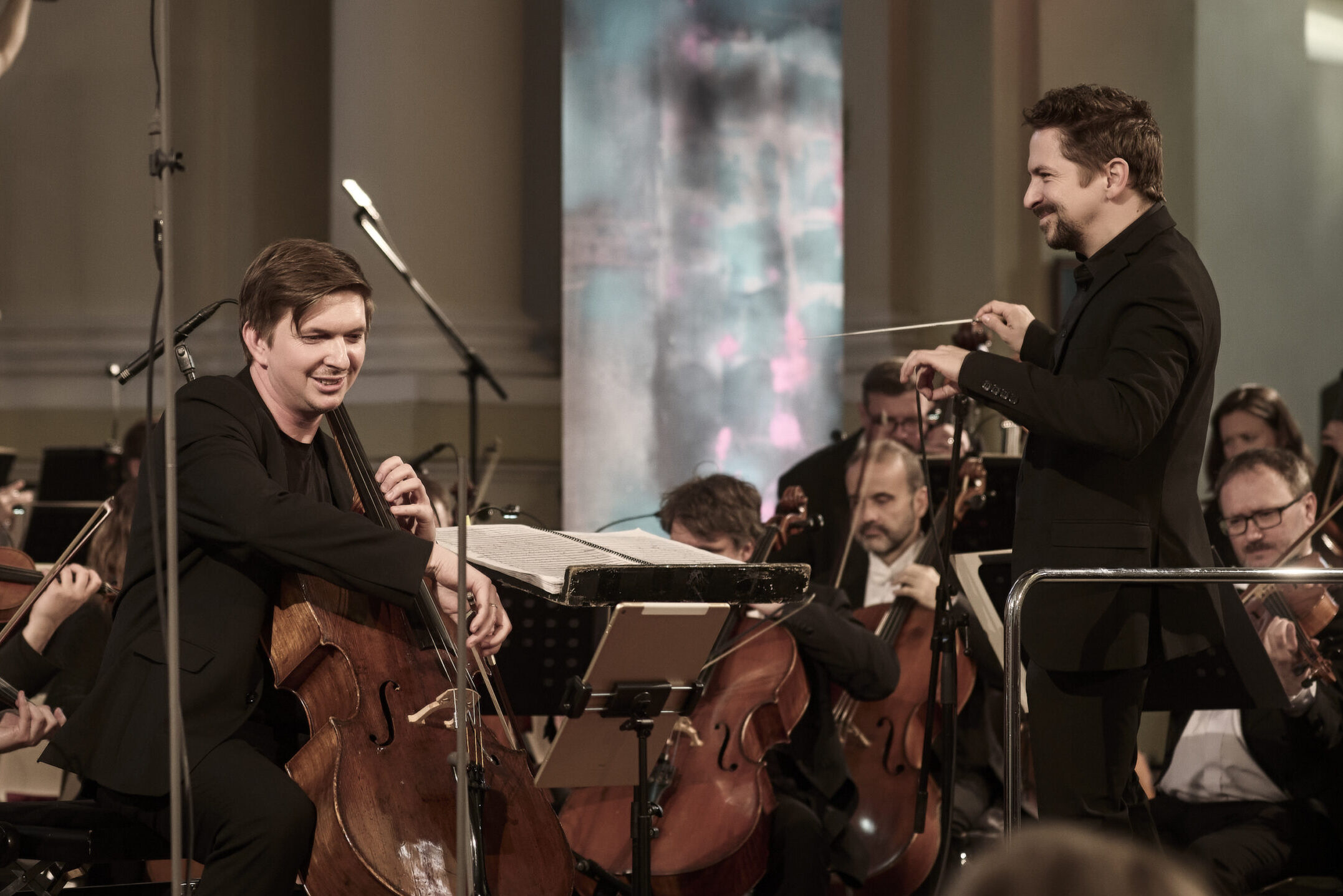 Lípa Musica: Hudba/Humanita, 24. května 2025, Hejnice, poutní kostel Navštívení Panny Marie – Tomáš Jamník, Gregor A. Mayrhofer a Symfonický orchestr Českého rozhlasu (foto Martin Špelda)