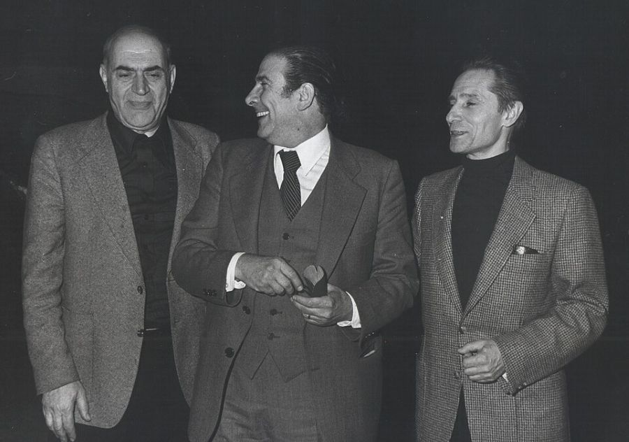 Simon Virsaladze, Guido Lauri a Jurij Grigorovič v Teatro dell'Opera di Roma (foto Anna Maria Paganini, zdroj commons.wikimedia.com)