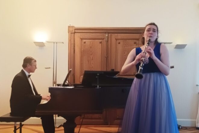 Bodenseefestival: Chant des partisans, 3. června 2025, Museum Rosenegg, Kreuzlingen, Švýcarsko – Daniel Wiesner a Anna Paulová (foto Věra Šustíková)