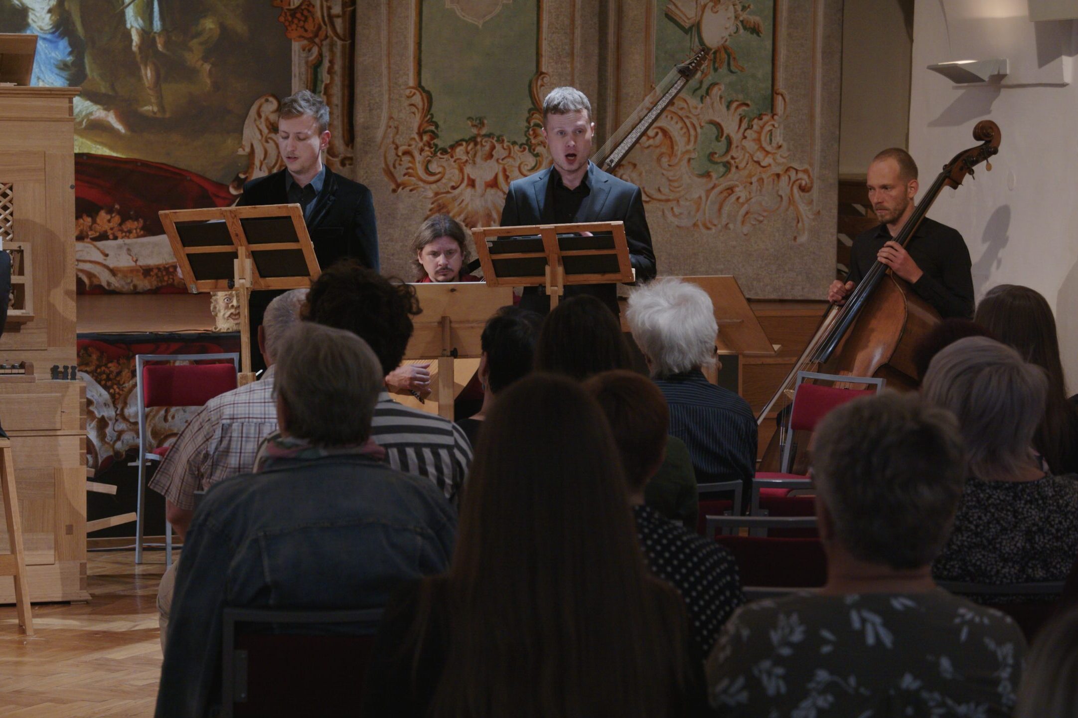 Baroko 2025, Tomáš Norbert Koutník (1698–1773): Ave mundi, 2. června 2025 – Ondřej Benek, Michal Marhold, Ensemble Damian (foto Ivo Zatloukal)